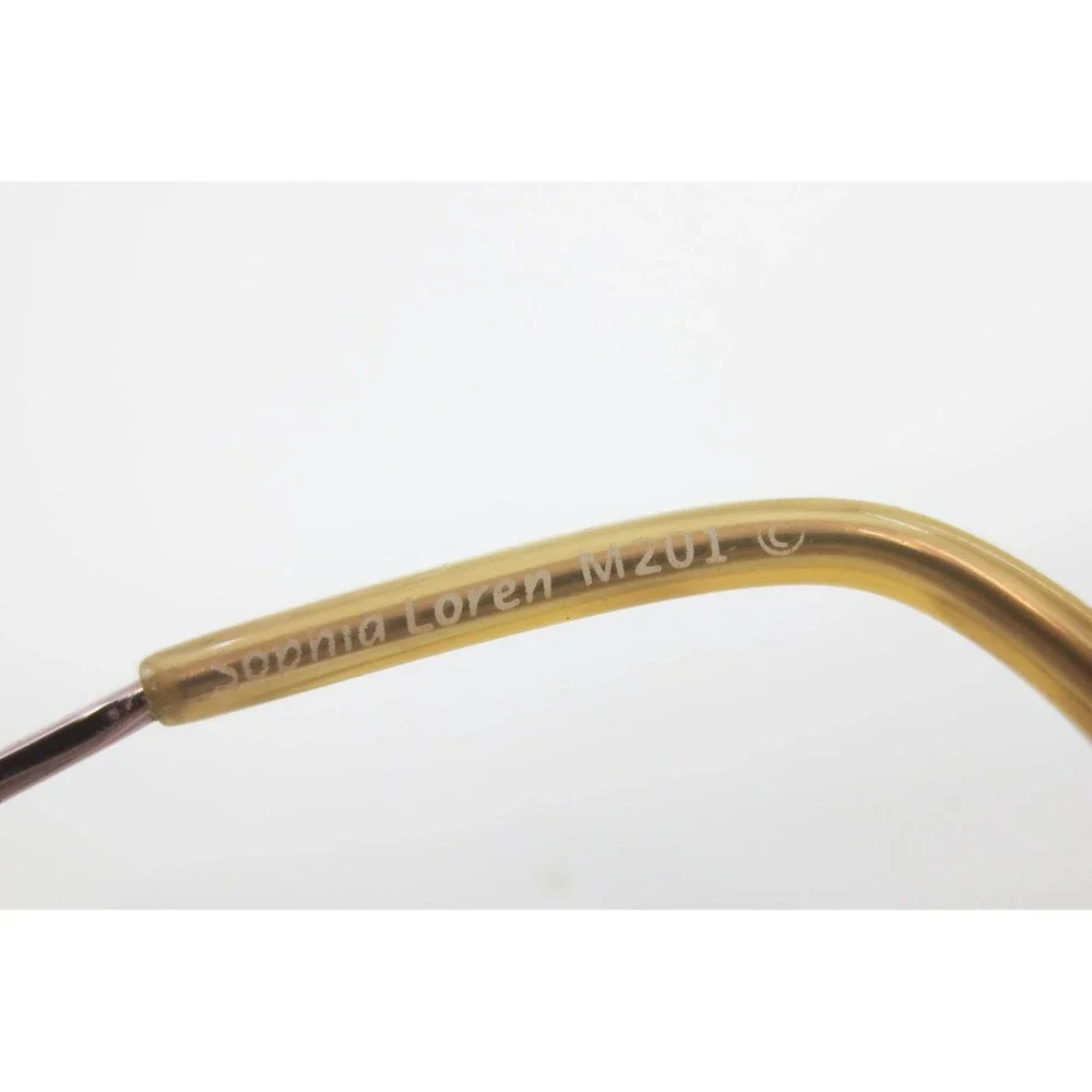 Sophia Loren M201 Zyloware Eyeglass Frames Mauve Rose Gold 52-16-135